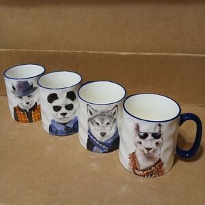 Signature Housewares Hipster Animal Mug PANDA in Jean Jacket Coffee Cup